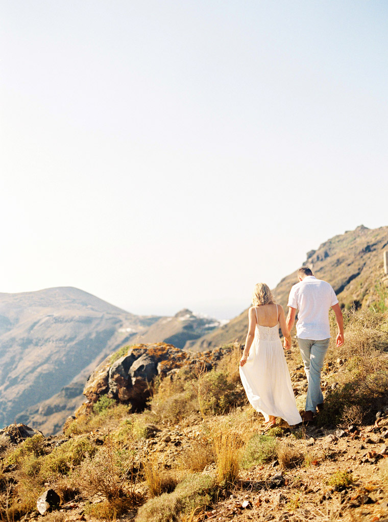 Engagement Photo Shoot Session in Santorini Greece With The Couple Behind Finduslost