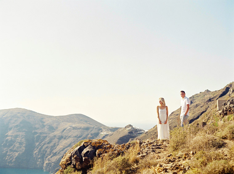 Engagement Photo Shoot Session in Santorini Greece With The Couple Behind Finduslost