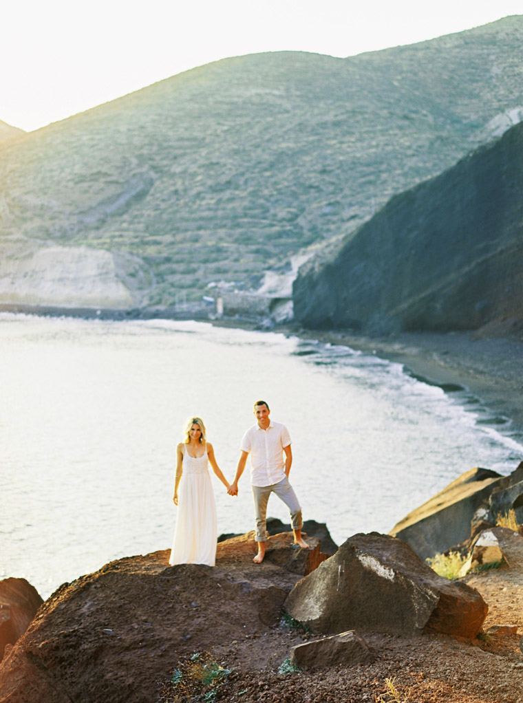 Santorini Engagement Photo Shoot In Greece With Selena and Jacob of Finduslost
