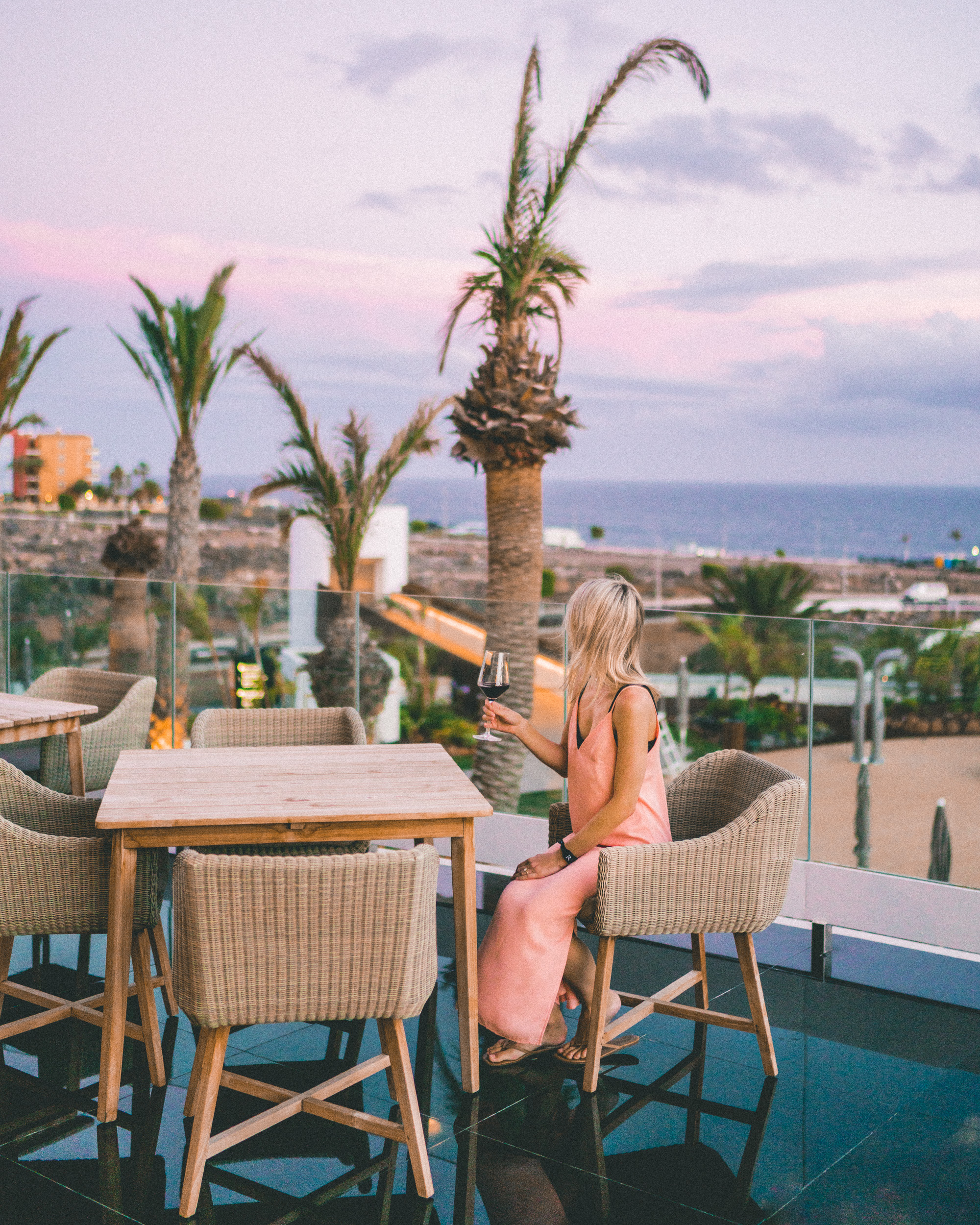 Spanish tapas and red wine in Tenerife, Canary Islands, Spain