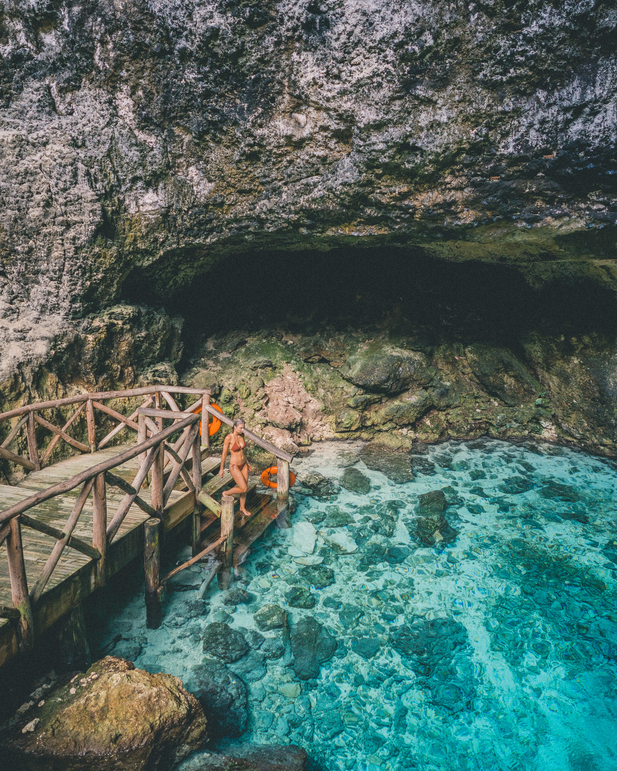Swimming in Hoyo Azul (Blue Hole), Dominican Republic | Clear Blue Water in Punta Cana | Tropical Paradise Beach Getaways in the Caribbean | Islands Near North America 