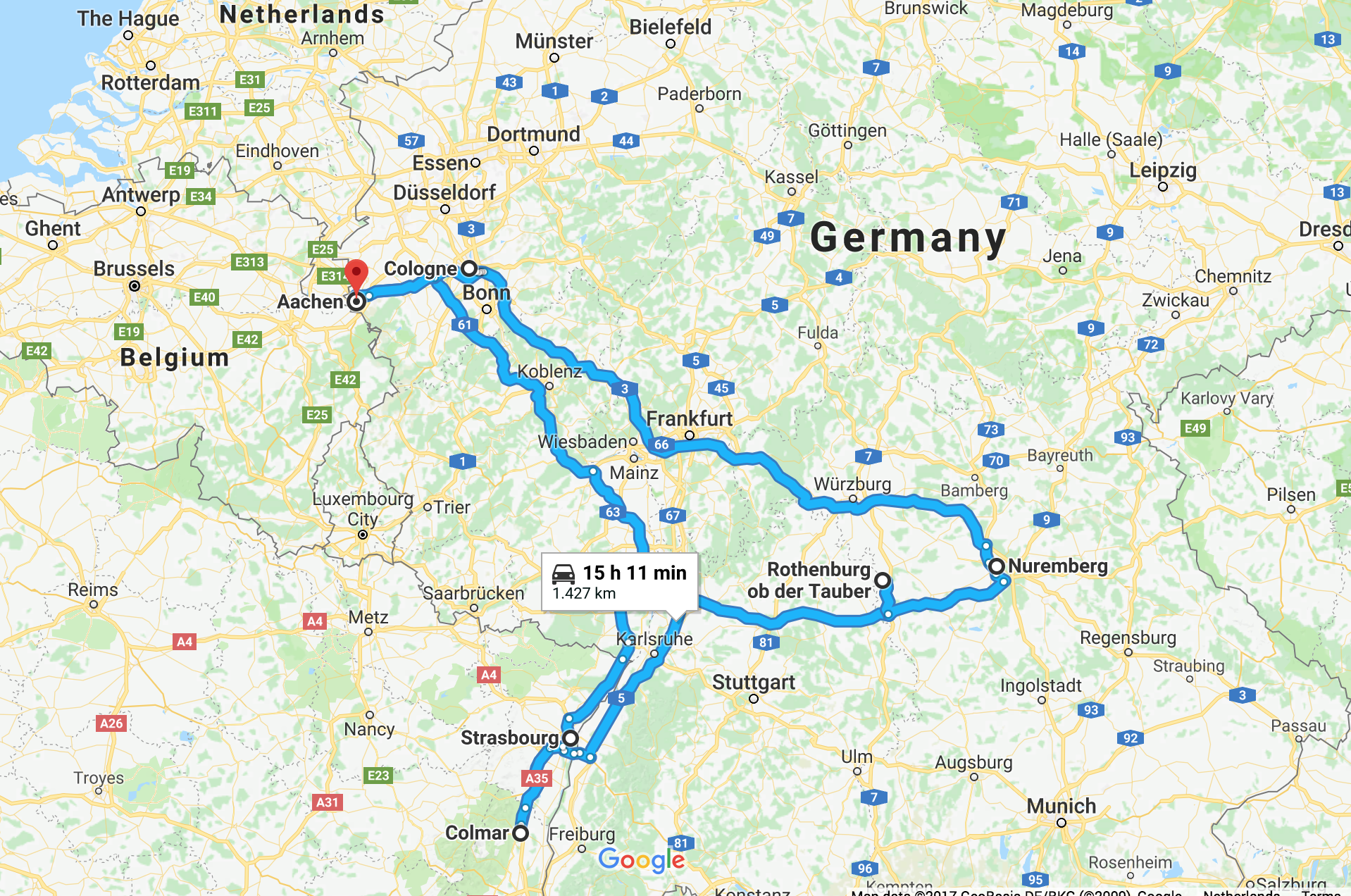 christmas market road trip itinerary through germany and france