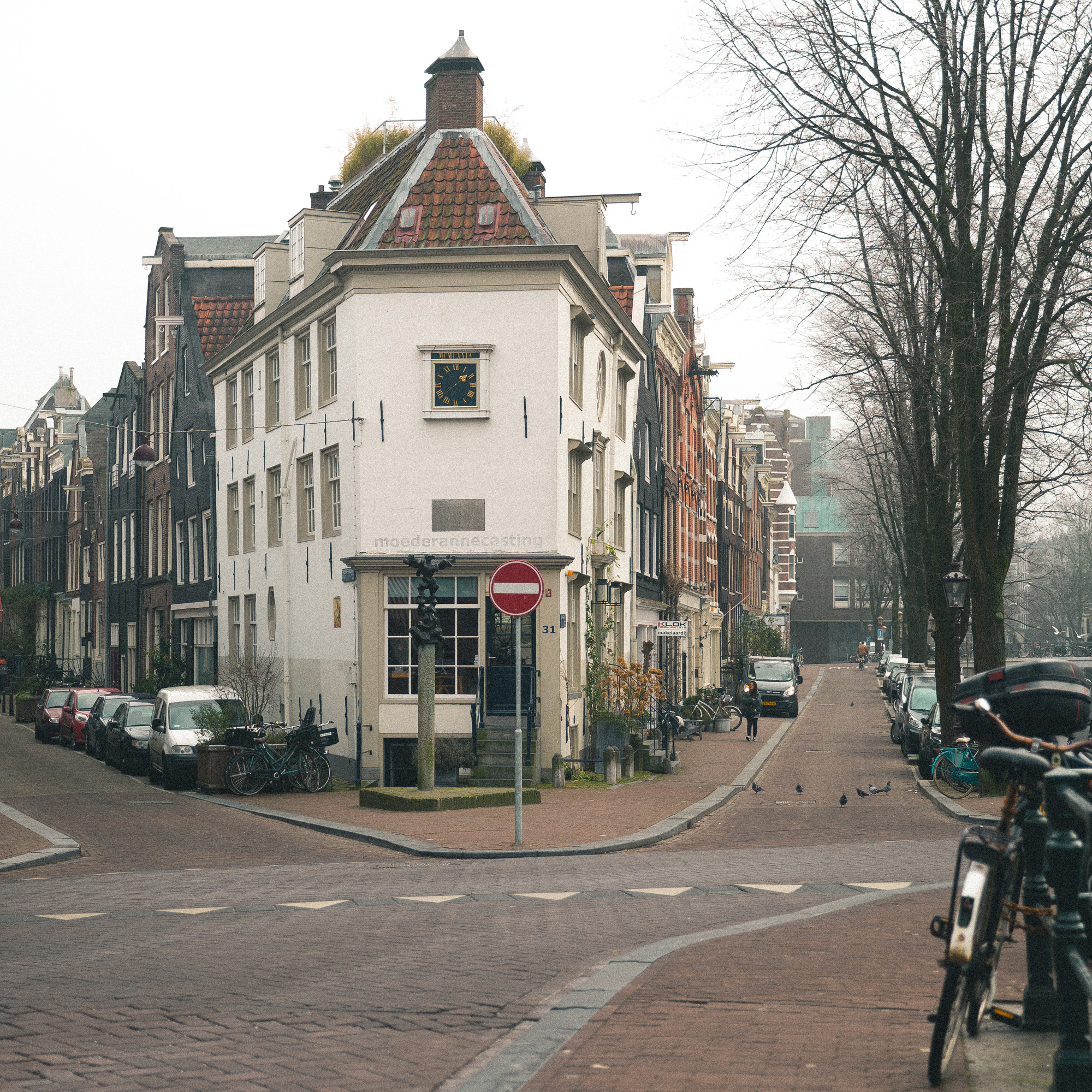Street corners in Amsterdam The Netherlands