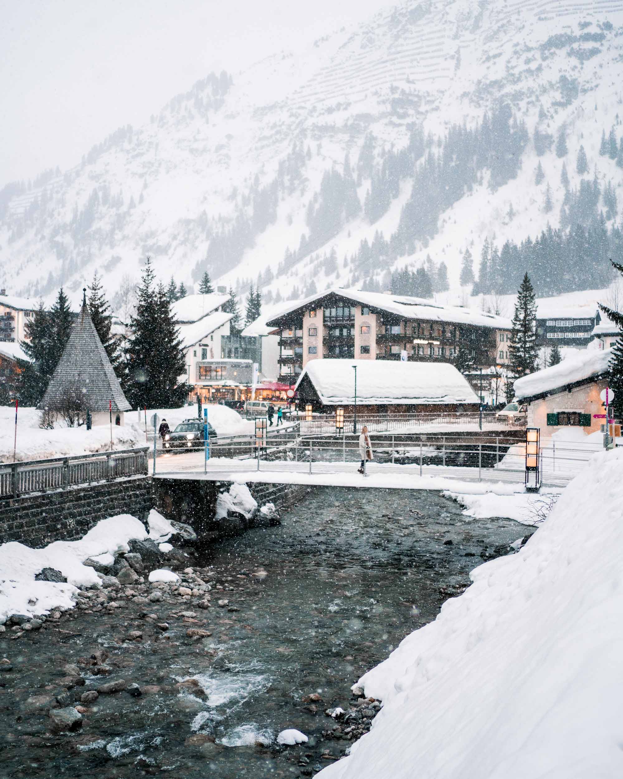 Travel Blogger Selena Taylor of Find Us Lost in Lech Austria Ski Town