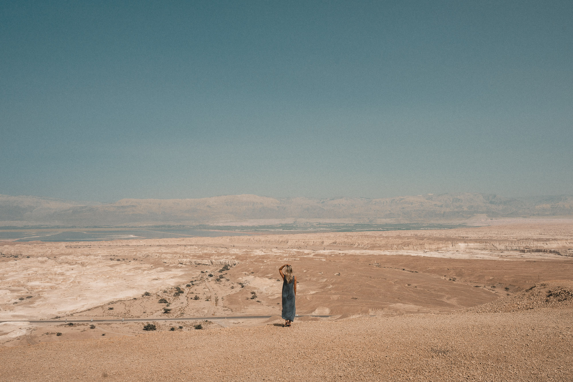 Dead Sea landscapes in the Negev Desert in Israel