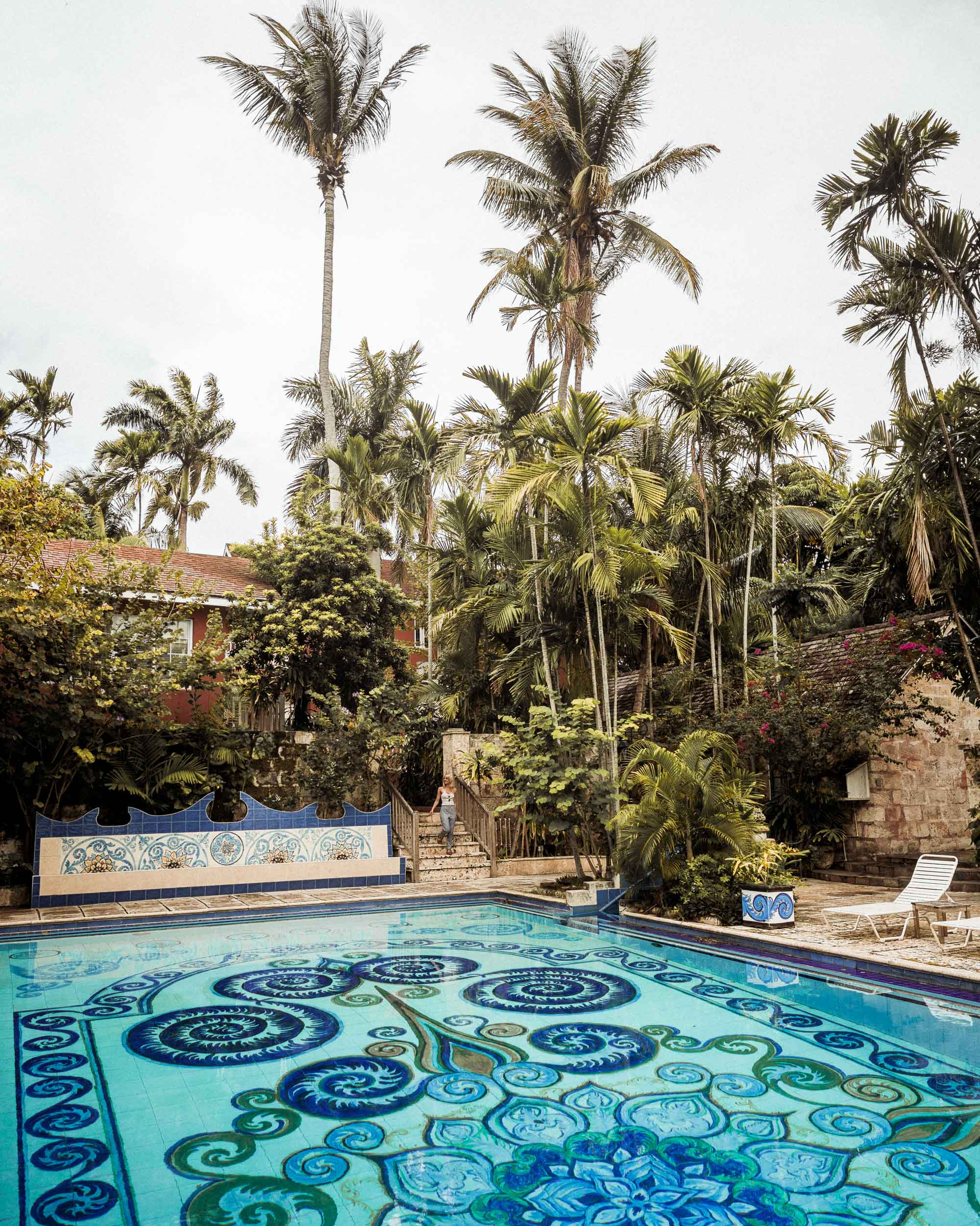 Graycliff hotel and pool in Nassau Bahamas