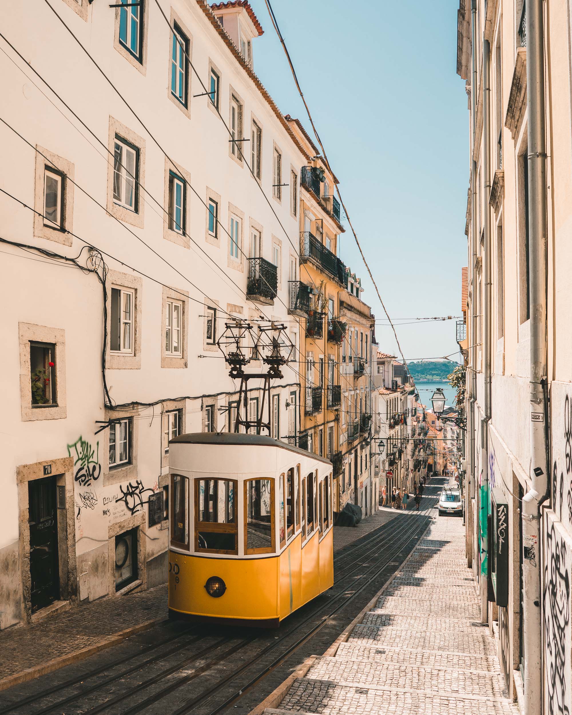 Tram 28 photo spot in Lisbon's Barrio Alto neighborhood in Portugal | Lisbon Travel Guide via Find Us Lost