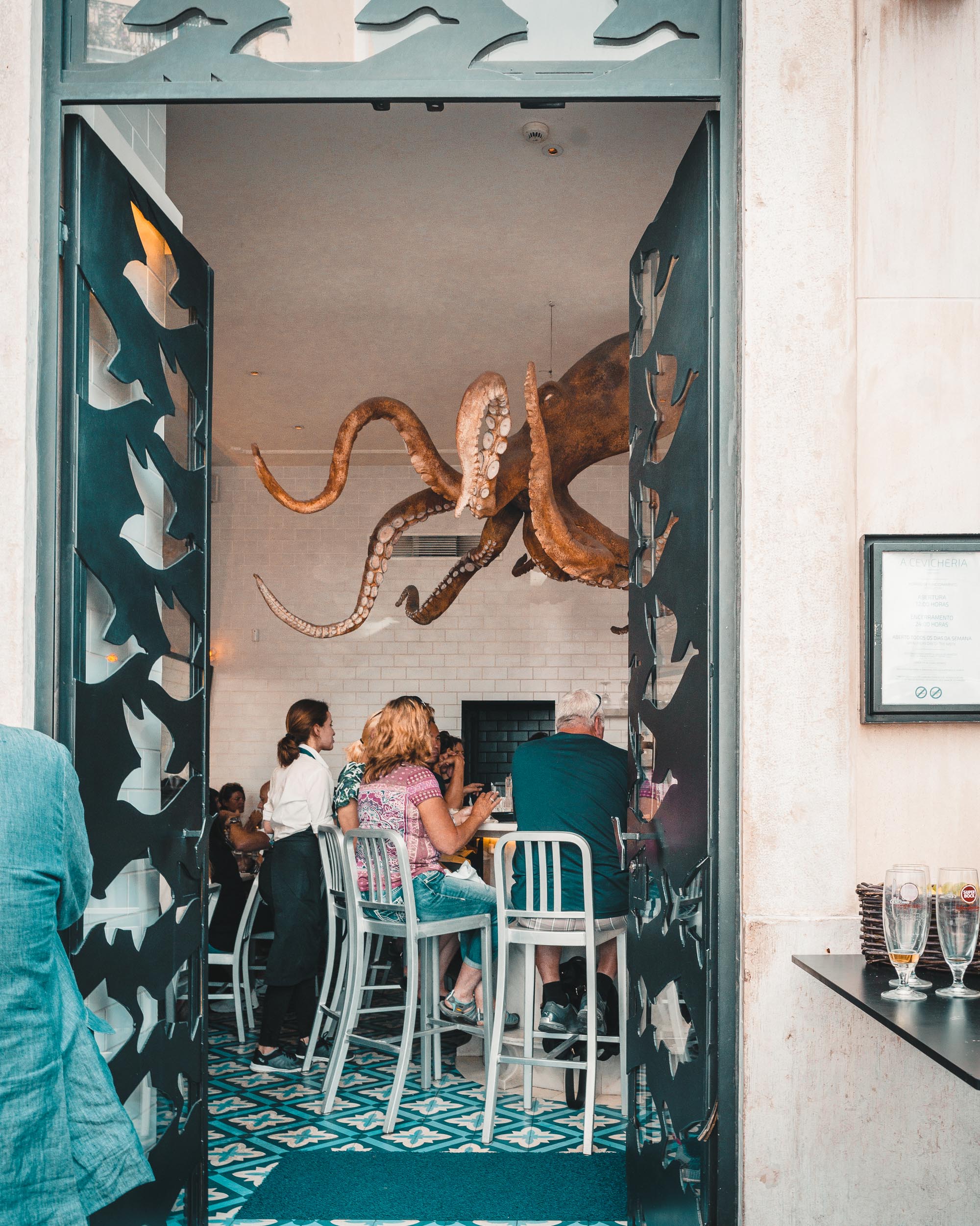Inside A Cevicheria restaurant in Lisbon, Portugal | Lisbon Travel Guide via Find Us Lost