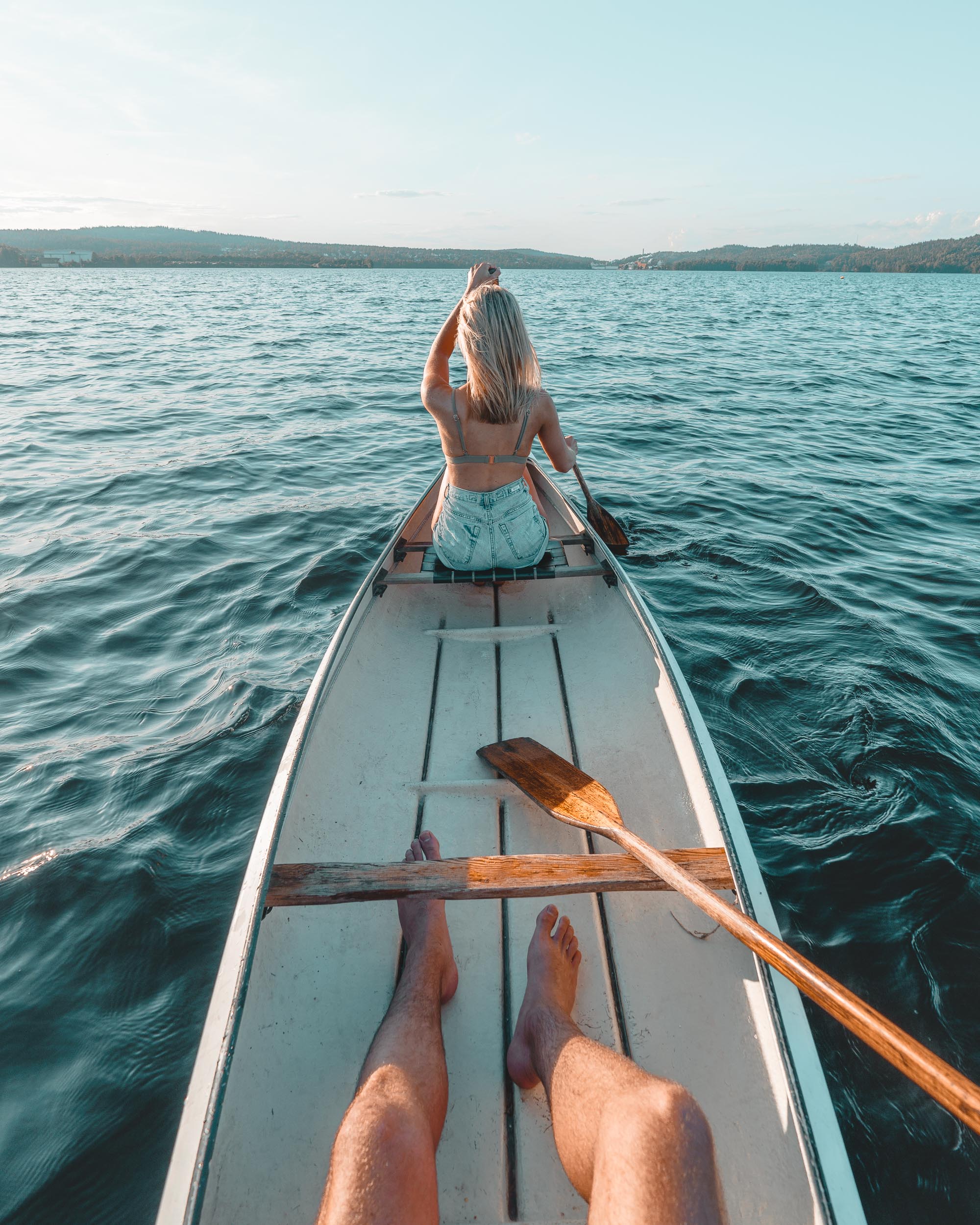Canoeing at Baldersnas lake in Dalsland, West Sweden via @finduslost