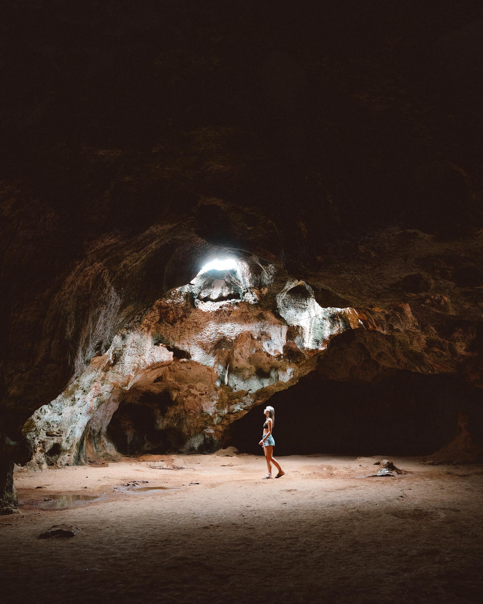 Caves in Arikok National Park Aruba via Find Us Lost