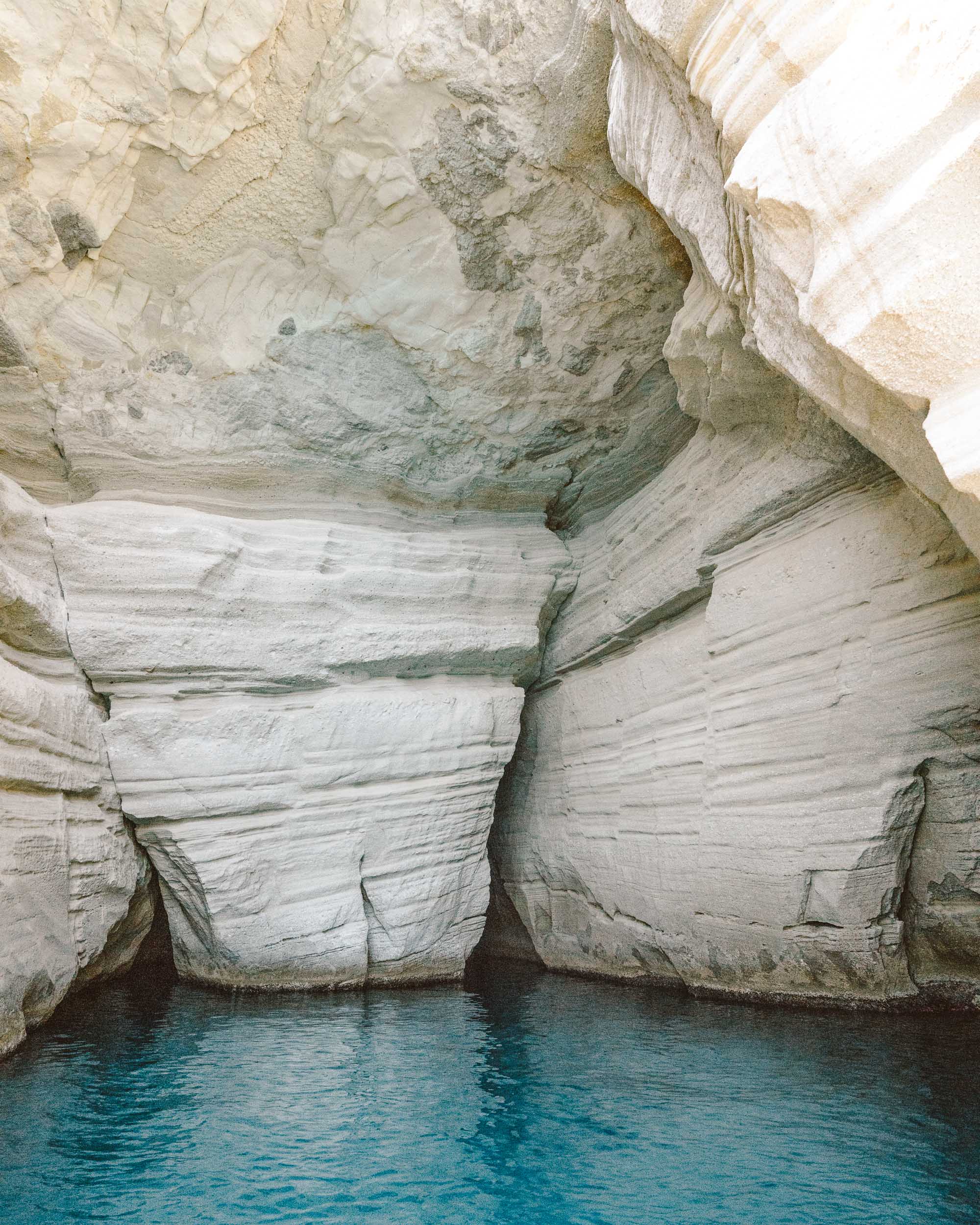 Kleftiko caves in Milos, Greece via @finduslost