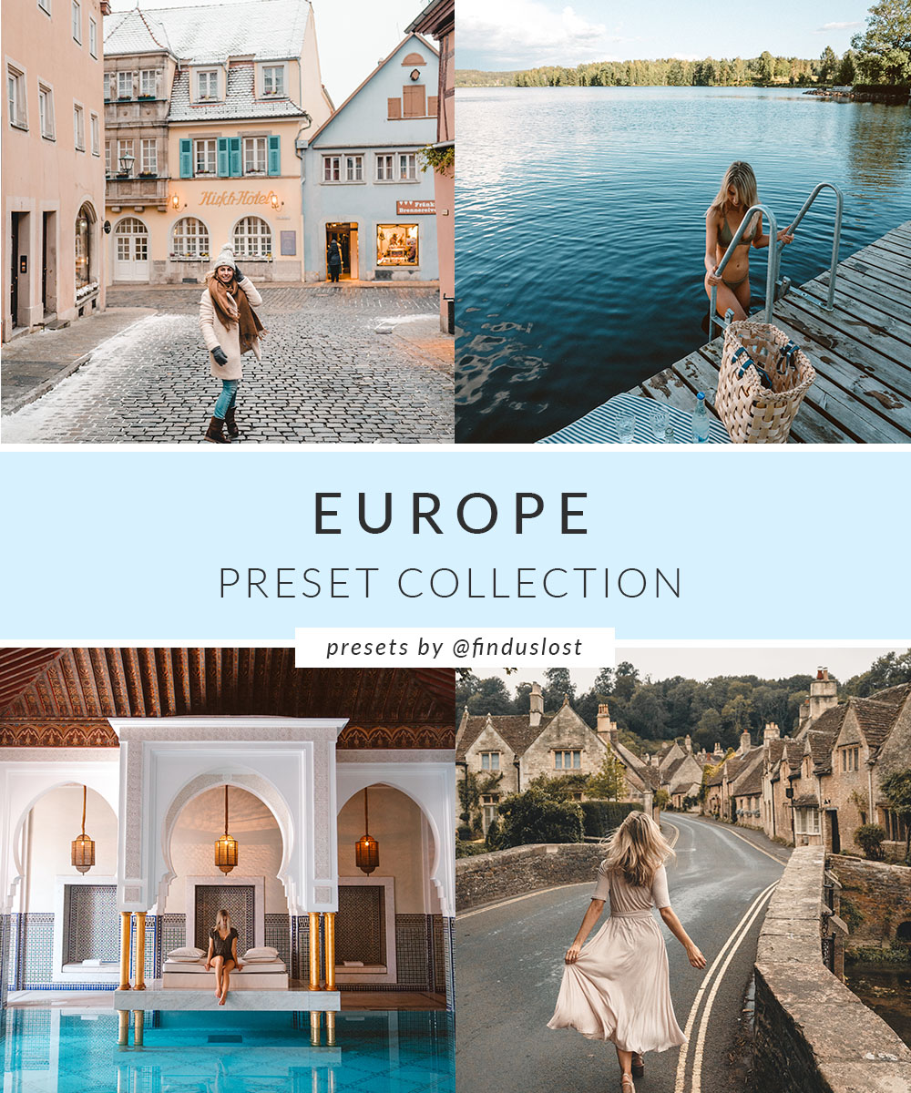 Adobe Lightroom Presets by Find Us Lost | Europe Collection