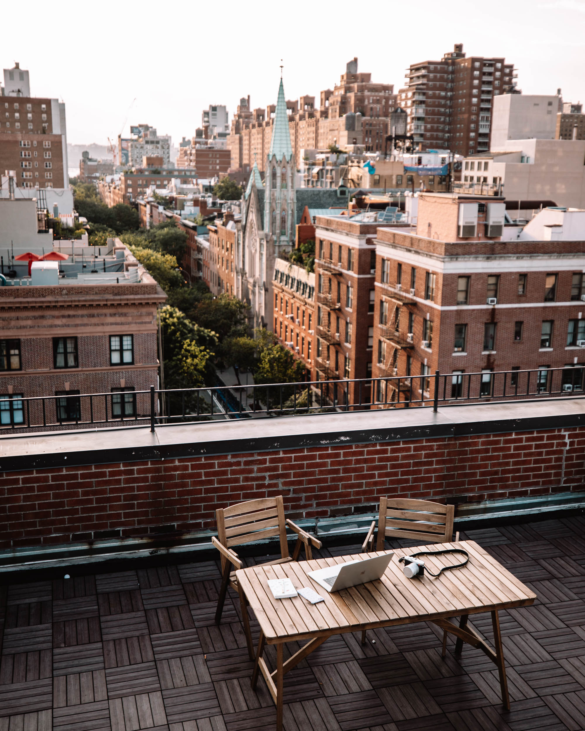 Chelsea rooftop in Manhattan New York
