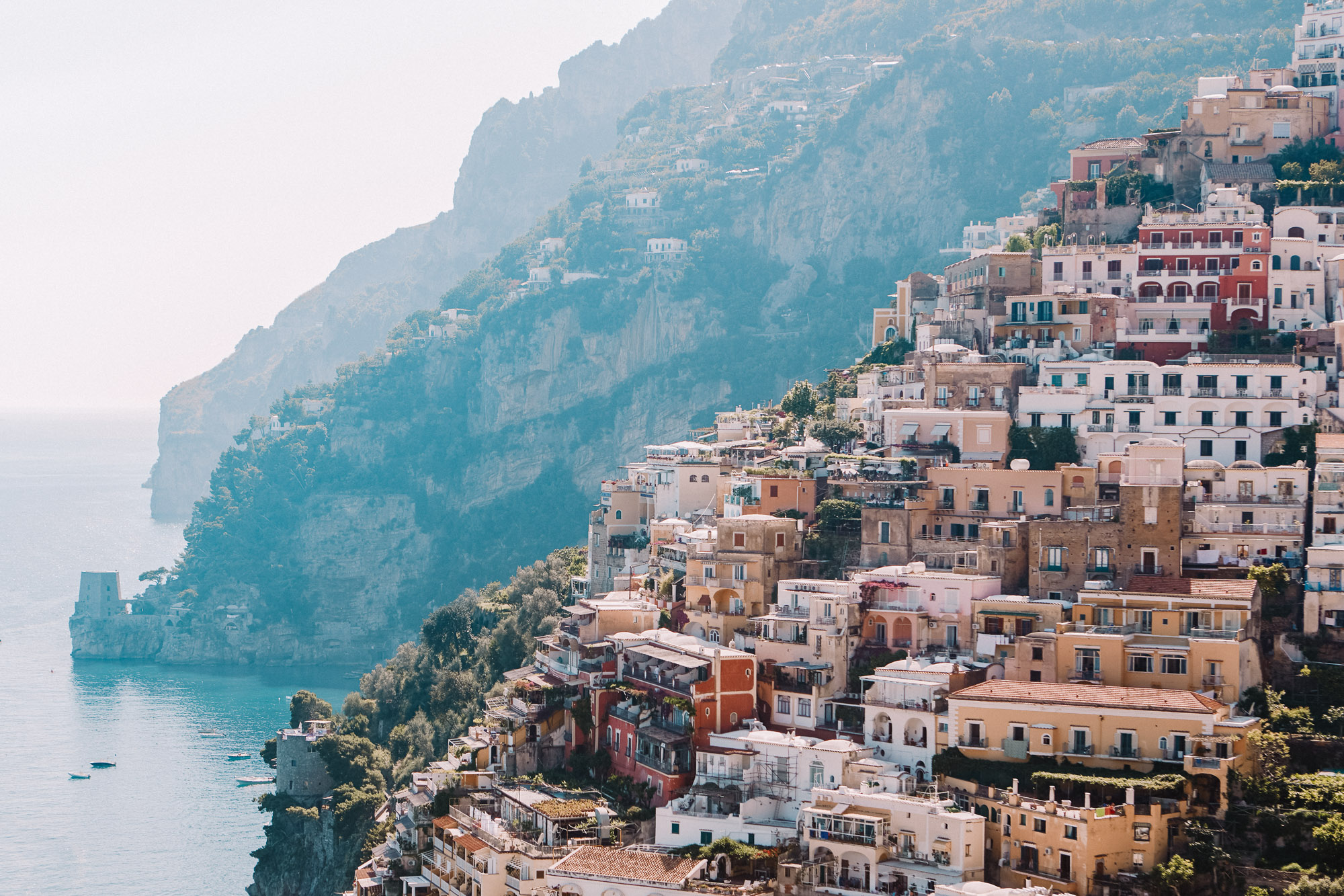 Positano views in italy for our three month Europe road trip
