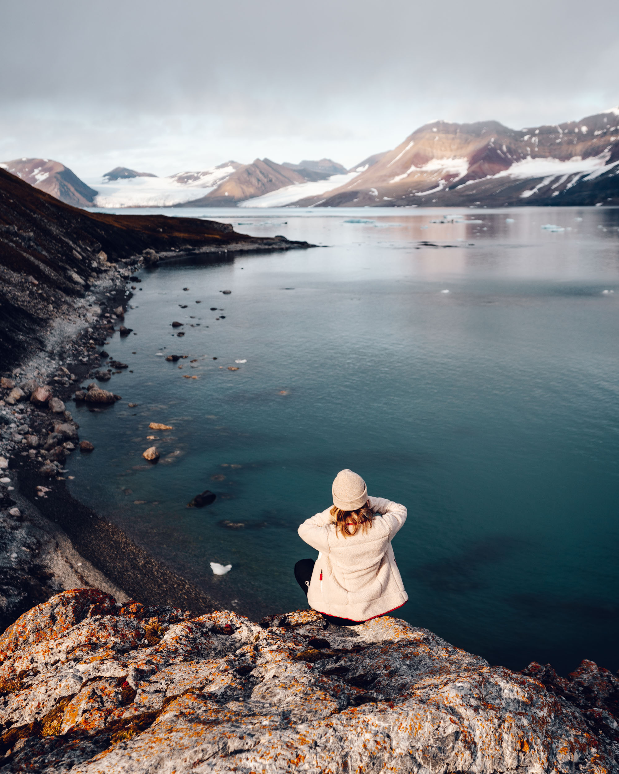 Travel blogger Selena Taylor in Svalbard, Norway