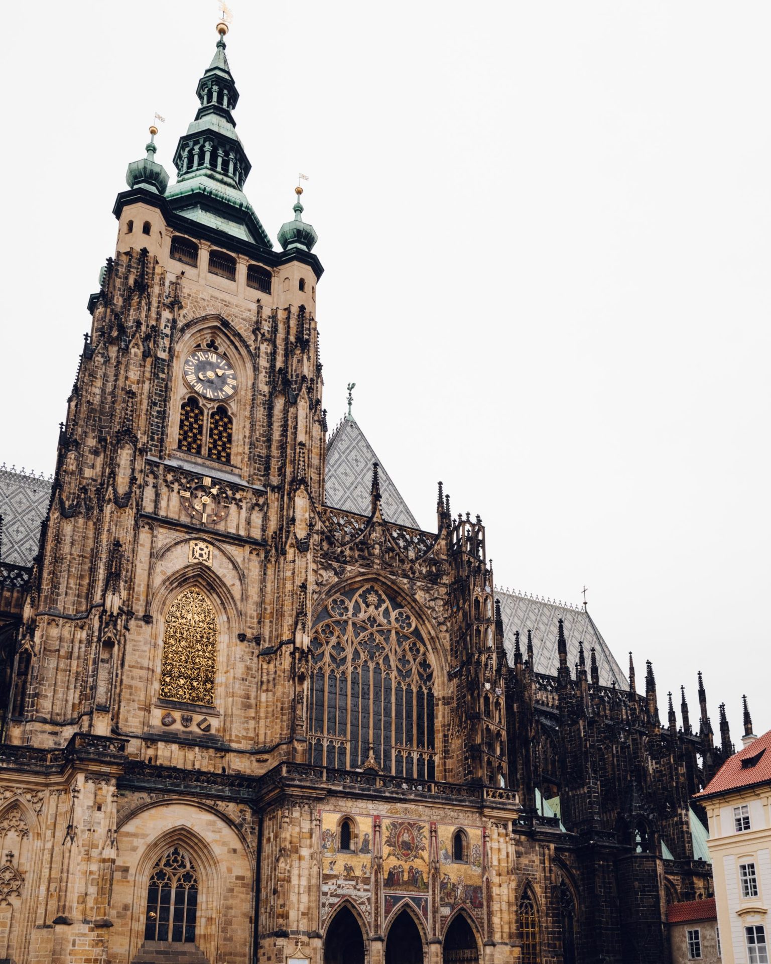 Prague castle gothic architecture via Find Us Lost